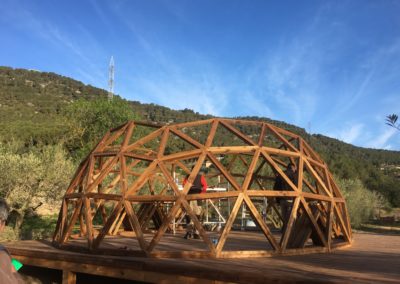 Domo geodésico de madera Dalia Dome