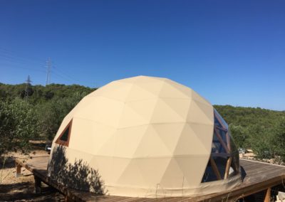 Domo geodésico de madera Dalia Dome